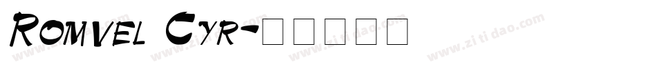 Romvel Cyr字体转换